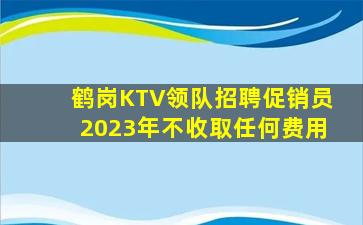 鹤岗KTV领队招聘促销员2023年不收取任何费用